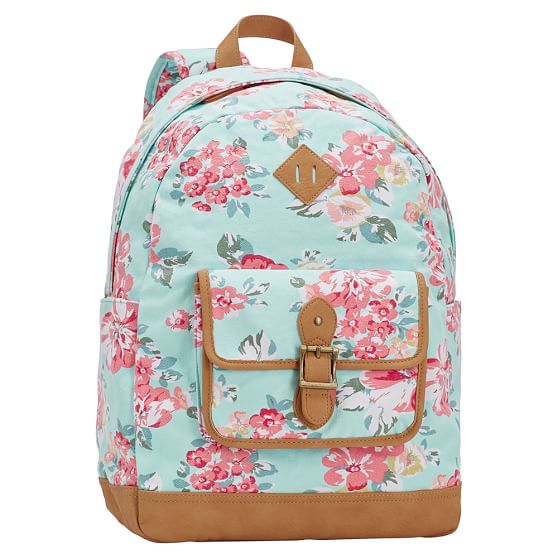 Pastel Bloom Burst Print Teen School Bags Accessories
