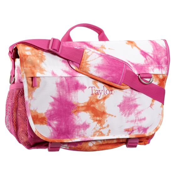 Gear Up Messenger Bag Tie Dye Pink Pottery Barn Teen