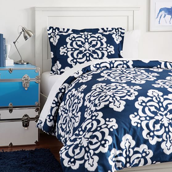 Ikat Medallion Duvet Bedding Set Dorm Bundle Pottery Barn Teen