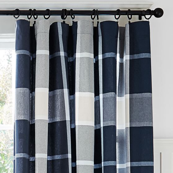 Preston Plaid Blackout Curtain Teen Curtains Pottery Barn Teen