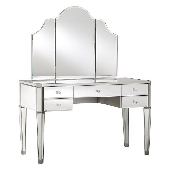 Zoe Vanity Desk Vanity Hutch Teen Vanity Sets Pottery Barn Teen