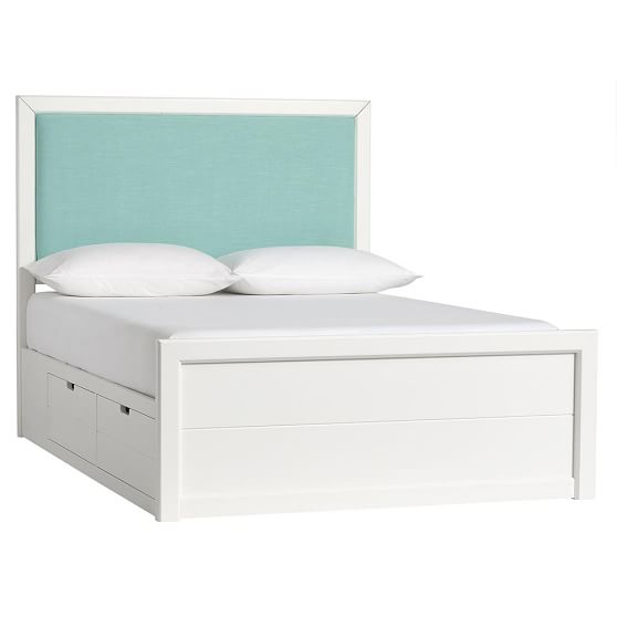 Sutton Upholstered Storage Bed Sale Pottery Barn Teen