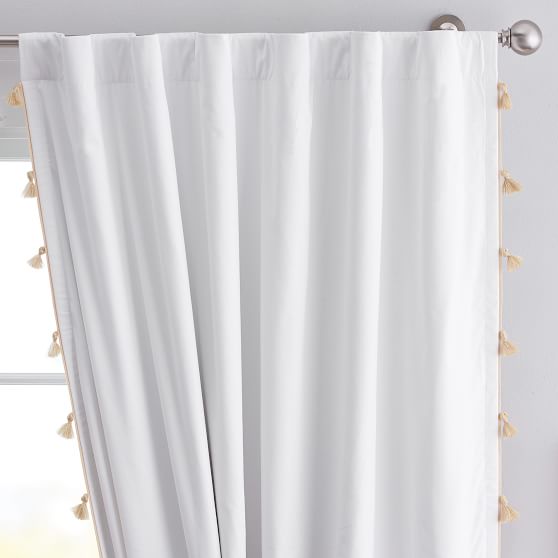 Tassel Blackout Curtain Teen Curtains Pottery Barn Teen
