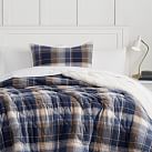 Jones Plaid Sherpa Boys Comforter Sham Sale Pottery Barn Teen