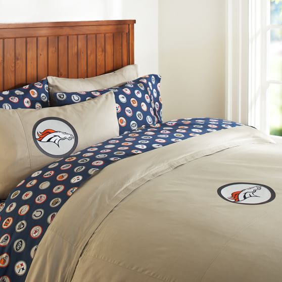 Denver Broncos Duvet Cover Full Queen Orange