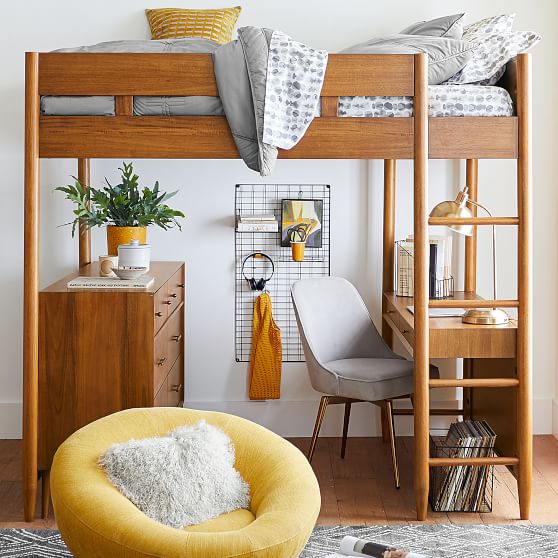 Medium Wood Bunks Loft Pottery Barn Teen