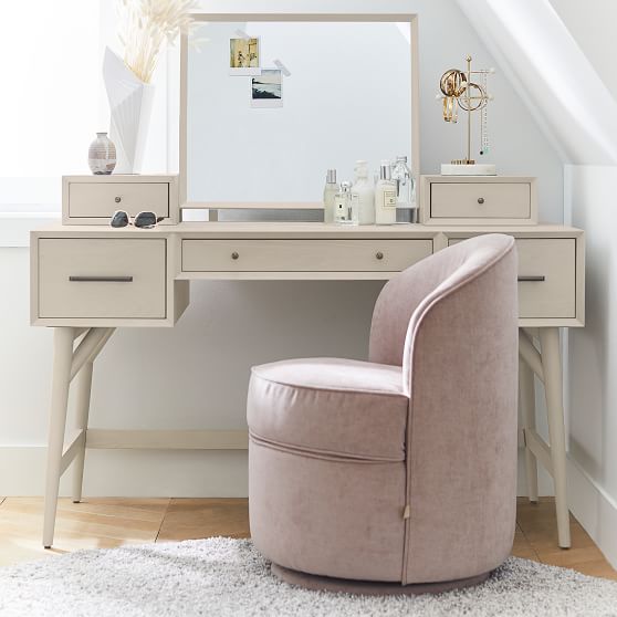 West Elm X Pbt Mid Century Vanity Desk Set Pottery Barn Teen