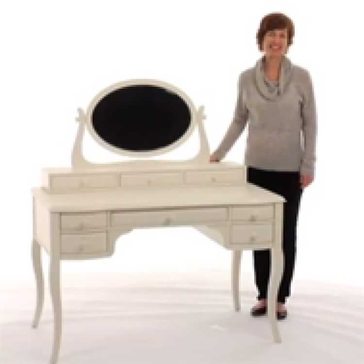 Lilac Vanity Desk & Vanity Mirror Hutch Teen Vanity Sets Pottery