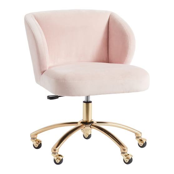 Velvet Wingback Swivel Chair Teen Desk Chair Pottery Barn Teen