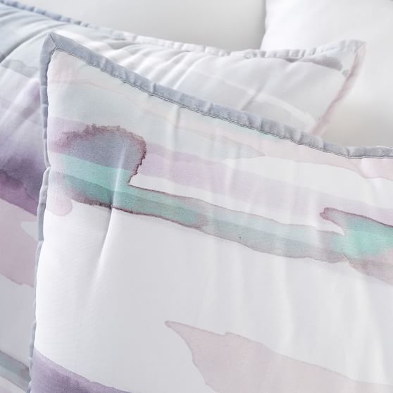 West Elm X Pbt Watercolor Wash Comforter Sham Pottery Barn Teen