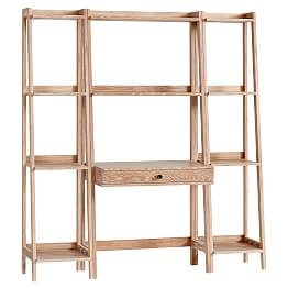 Wall Teen Desk Narrow Bookcase With Drawers Set Pottery Barn Teen