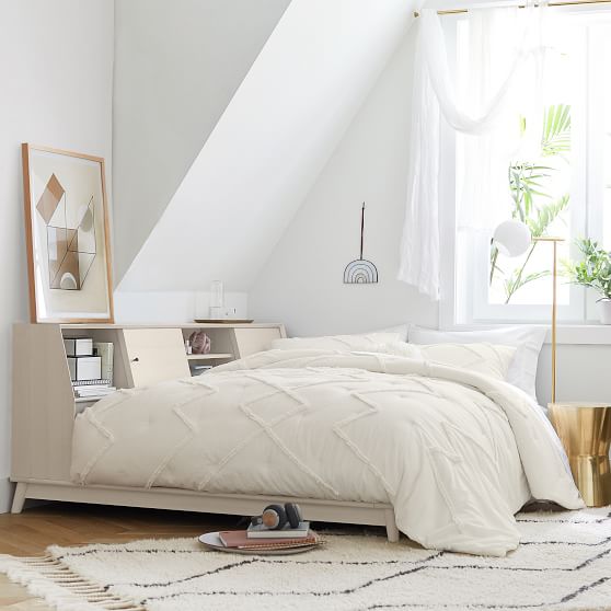 West Elm X Pbt Mid Century Side Storage Platform Bed