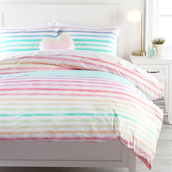 pottery barn rainbow bedding