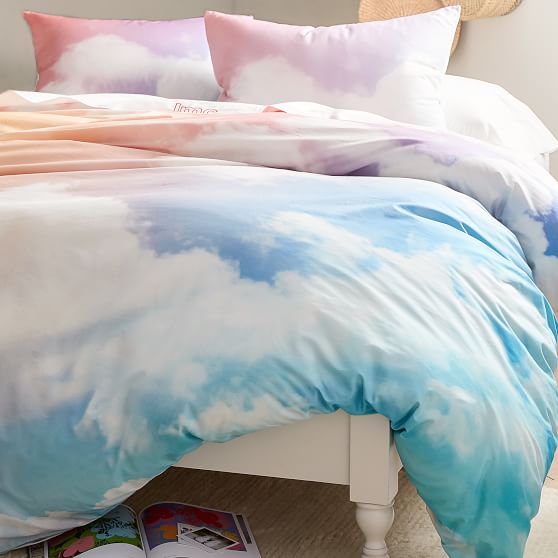 Rainbow Sky Organic Duvet Cover Sham Pottery Barn Teen