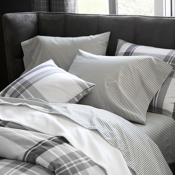 Walker Plaid Boy S Duvet Cover Sham Pottery Barn Teen