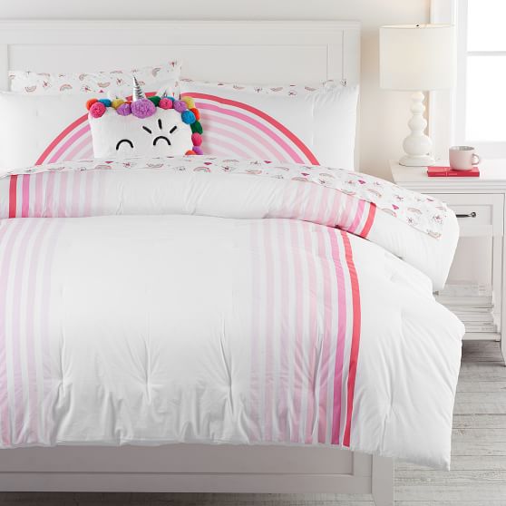 Flour Shop Pink Rainbow Comforter Sham Pottery Barn Teen
