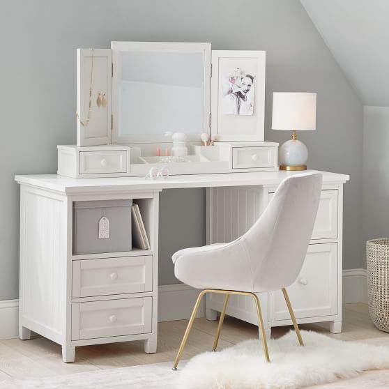 Vanities Computer Desks For Teens Pottery Barn Teen