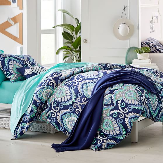 Deco Medallion Girls Duvet Cover Pottery Barn Teen