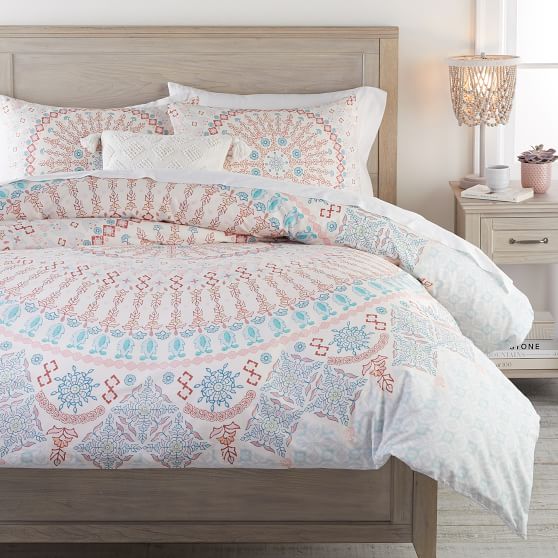 Maya Medallion Organic Girls Duvet Cover Pottery Barn Teen