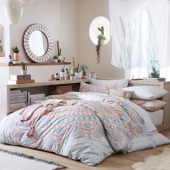 Maya Medallion Organic Girls Duvet Cover Pottery Barn Teen