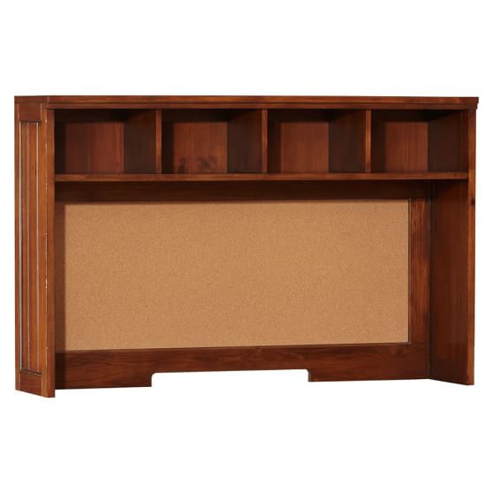 Beadboard Space Saving Desk Hutch Chestnut Pottery Barn Teen