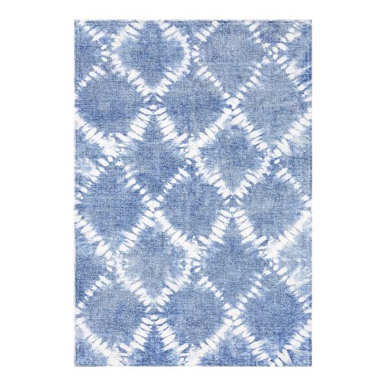 Tie Dye Lattice Washable Rug 4x6 Pottery Barn Teen