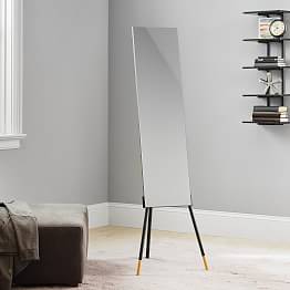 Clear Decor Floor Mirrors Pottery Barn Teen
