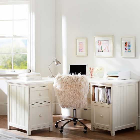 White All Study Furniture Pottery Barn Teen