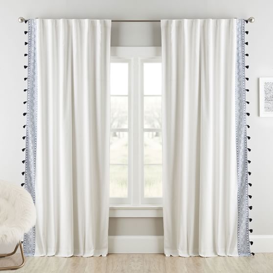 Anjolie Tassel Blackout Curtain Panel Pottery Barn Teen