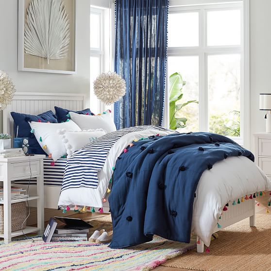 Crinkle Puff Girls Quilt Sham Pottery Barn Teen