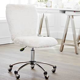 Comforter Desk Chairs Soft Sherpa Bedroom Pottery Barn Teen