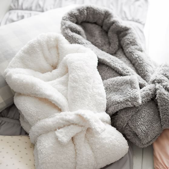 Cozy Sherpa Teen Robe Pottery Barn Teen
