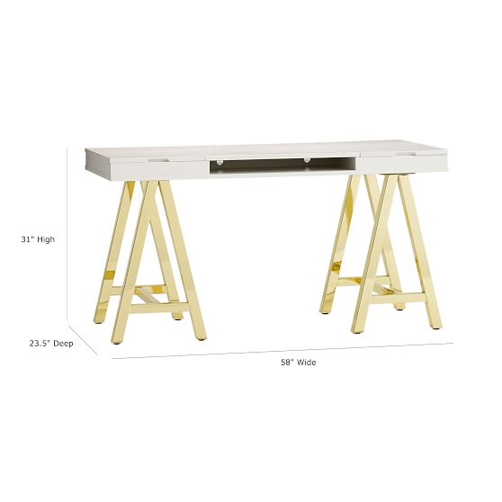 Customize It Project Metal A Frame Teen Desk Pottery Barn Teen