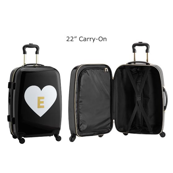 monogrammed hard shell luggage