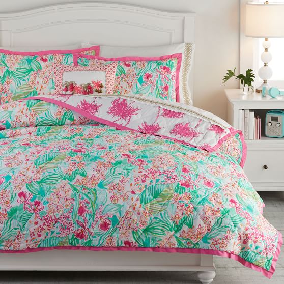 Lilly Pulitzer Orchid Girls Quilt Sham Pottery Barn Teen