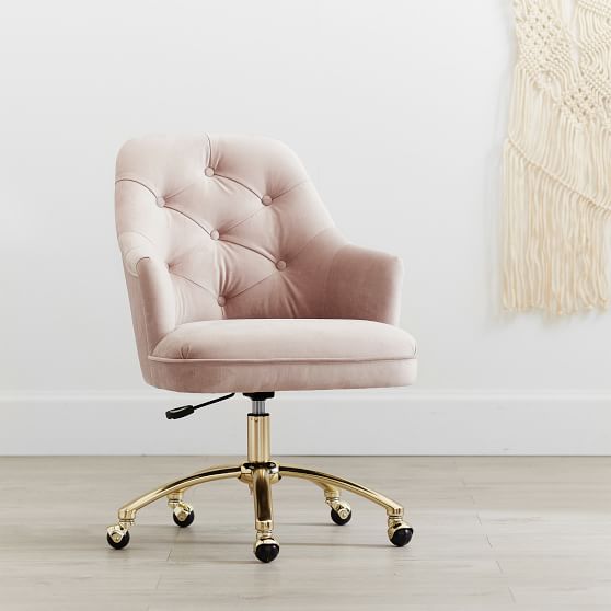 Metallic Pink Desk Chairs Pottery Barn Teen