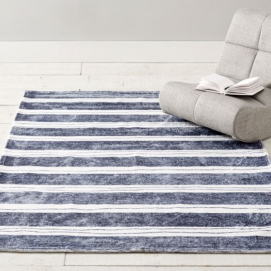Striped Washable Rug, 4x6 Pottery Barn Teen