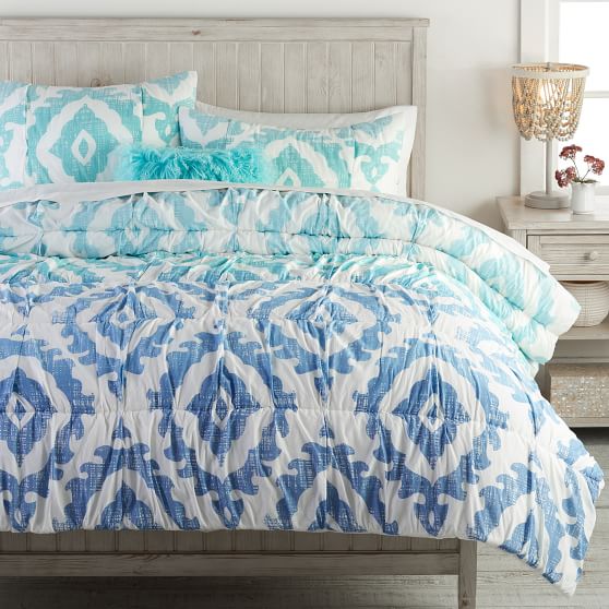 Kelly Slater Ikat Shells Girls Quilt Sham Pottery Barn Teen