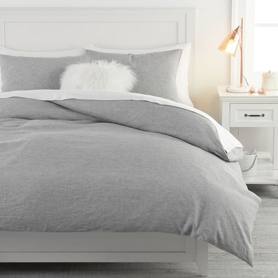 Belgian Linen Girls Duvet Cover Pottery Barn Teen