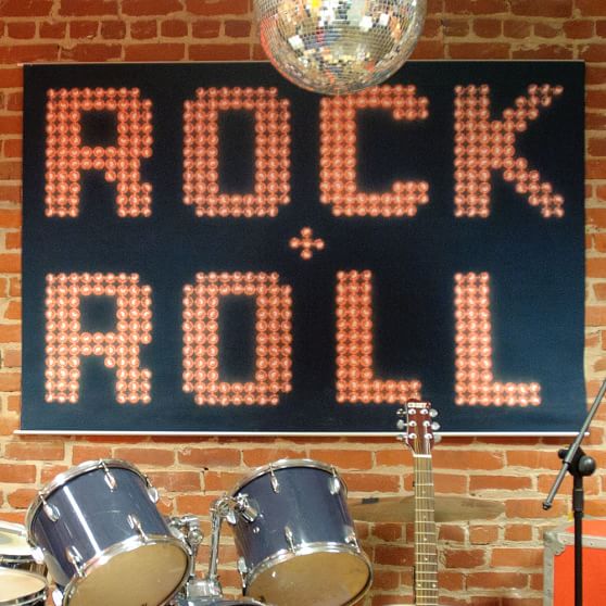 Rock And Roll Wall Mural Wall Decor Pottery Barn Teen