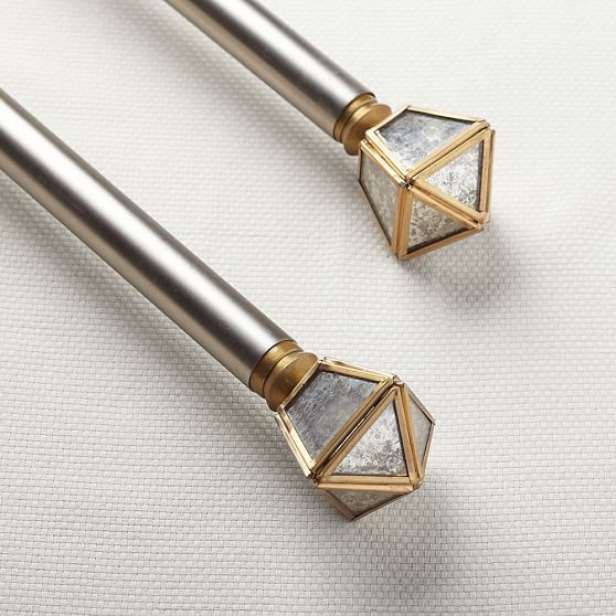 Antique Mirror Finial + Hardware Set Window Hardware Pottery Barn Teen