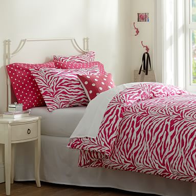 Funky Zebra Organic Girls Duvet Cover Pillowcases Pottery Barn