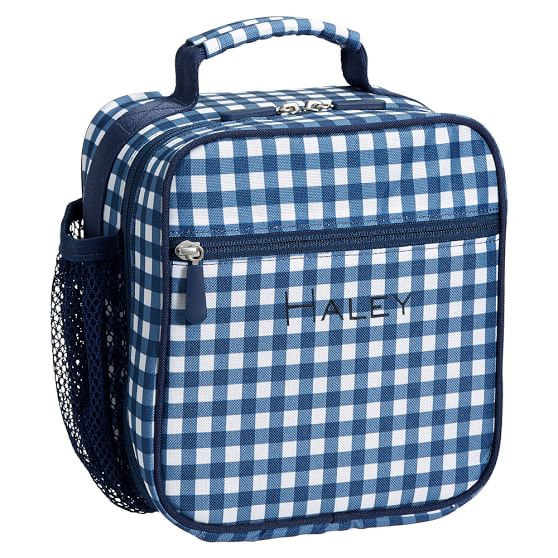 Navy Gingham Classic Lunch Box For Teens Pottery Barn Teen