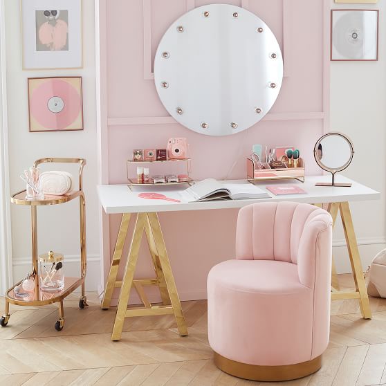 Benefit Gorgeous Vanity Chair Teen Vanity Pottery Barn Teen