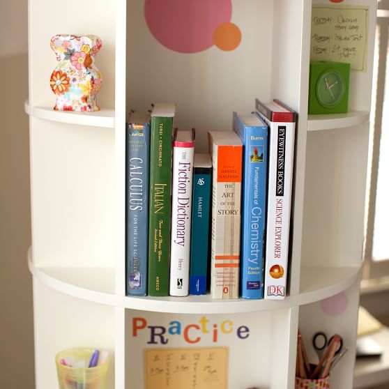 Revolving Bookcase Pottery Barn Teen