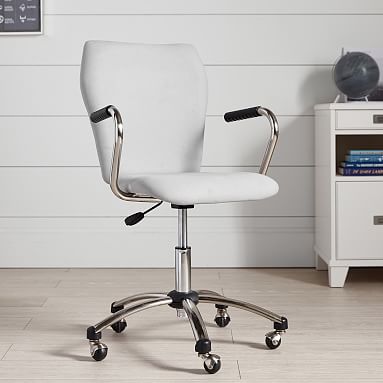 Twill Airgo Arm Armless Chair Teen Desk Chair Pottery Barn Teen