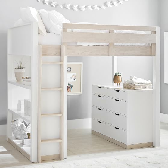 Rhys Loft Bed With Dresser Set Pottery Barn Teen