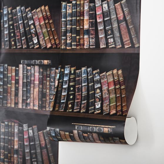 Harry Potter Bookshelf Wallpaper Pottery Barn Teen