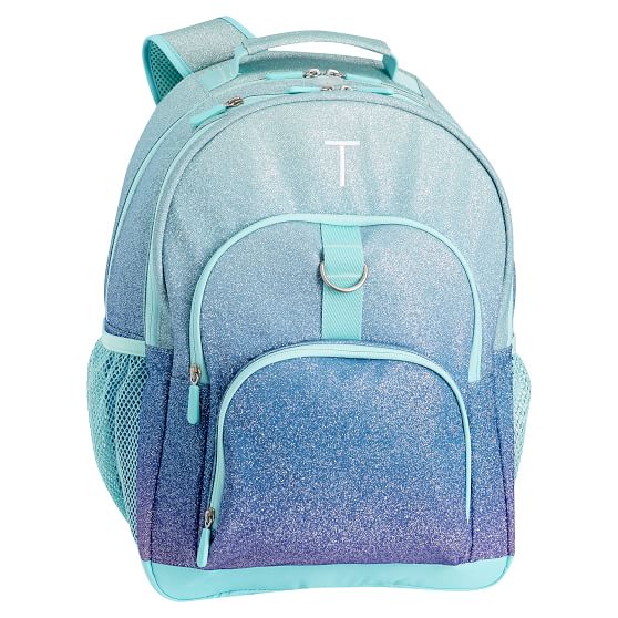 Purple & Pool Ombre Glitter Extra Large Backpack Pottery Barn Teen