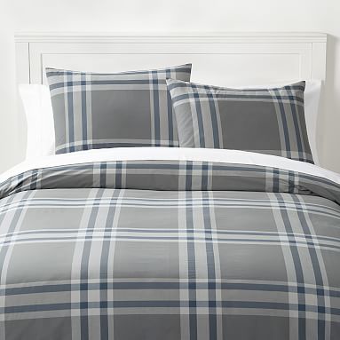 Xander Plaid College Duvet Cover Sham Pottery Barn Teen